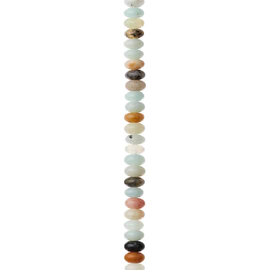 Amazonite Rondelle Beads, 4mm by Bead Landing&#x2122;